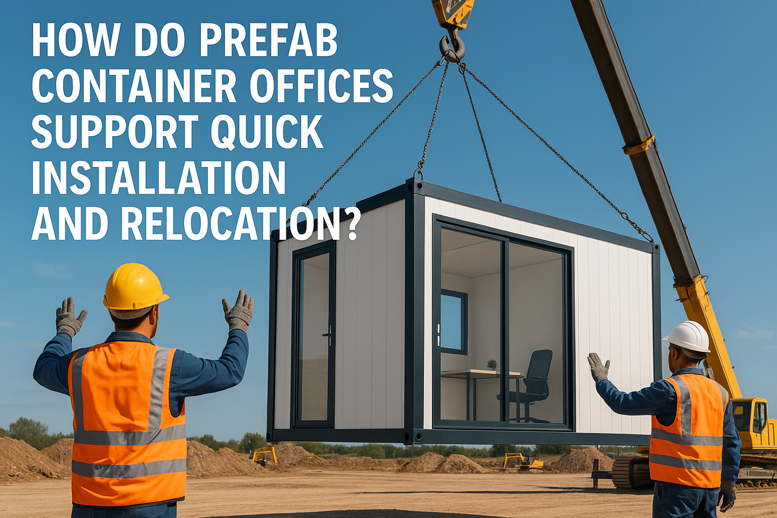 چگونه دفاتر کانتینر پیش ساخته از نصب و جابجایی سریع پشتیبانی می کنند؟